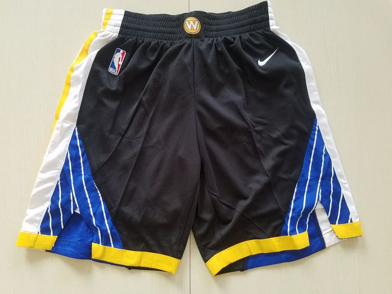 2018 Men NBA Nike Golden State Warriors black shorts->golden state warriors->NBA Jersey